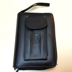 1 pc Genuine Leather Agenda With Pocket Phone Credit Cards slots, Coins, Bill…